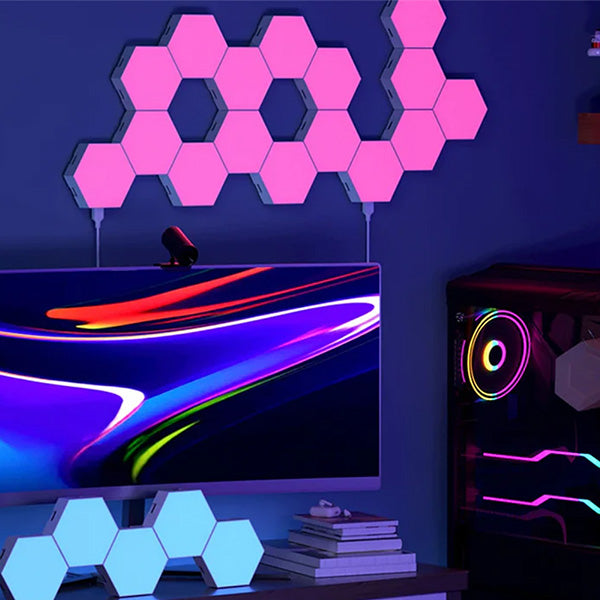 MODULAR HEXAGONAL LED LIGHT PANELS