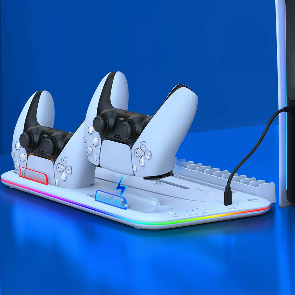 PS5 SLIM RGB COOLING & CHARGING STAND